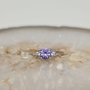 Color Changing Alexandrite Sterling Silver Ring